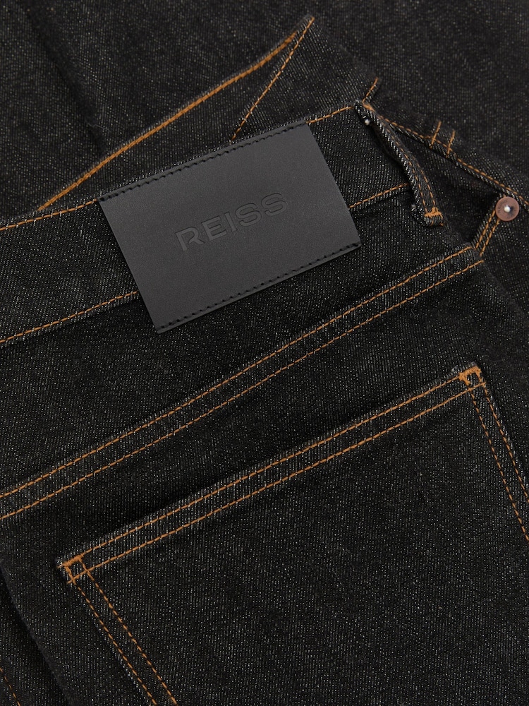 Selvedge أسود - جينز برجل مستقيمة Bishopsgate من Reiss - صورة 7 من 7