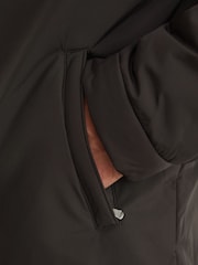 Reiss Dark Brown Bernardi Technical Padded Zip-Through Jacket - Image 6 of 8