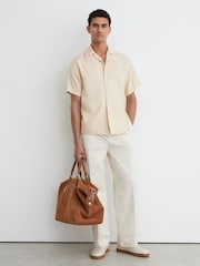 Reiss Stone Cosworth Modal-Blend Relaxed Cuban-Collar Shirt - Image 3 of 6