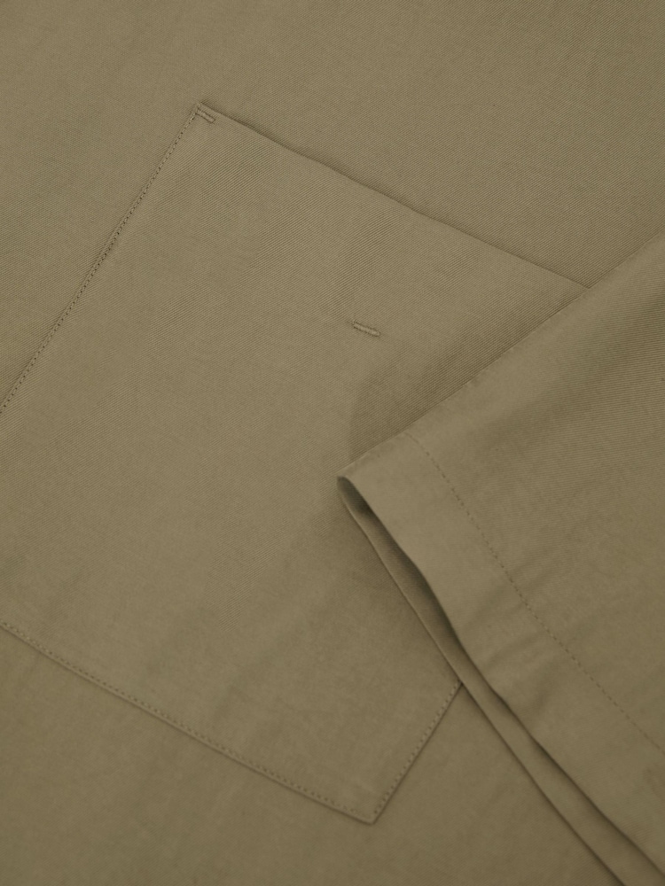 Reiss Sage Green Cosworth Modal-Blend Relaxed Cuban-Collar Shirt - Image 6 of 6 Reiss Sage Green Cosworth Modal-Blend Relaxed Cuban-Collar Shirt - Image 6 of 6