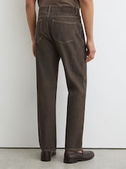 Reiss Brown Bishopsgate Straight-Leg Jeans - Image 5 of 6