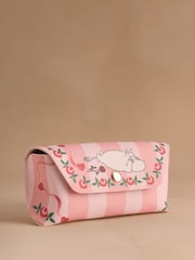 Cath Kidston Pink Stripe Moomins Glasses Case - Image 1 of 3