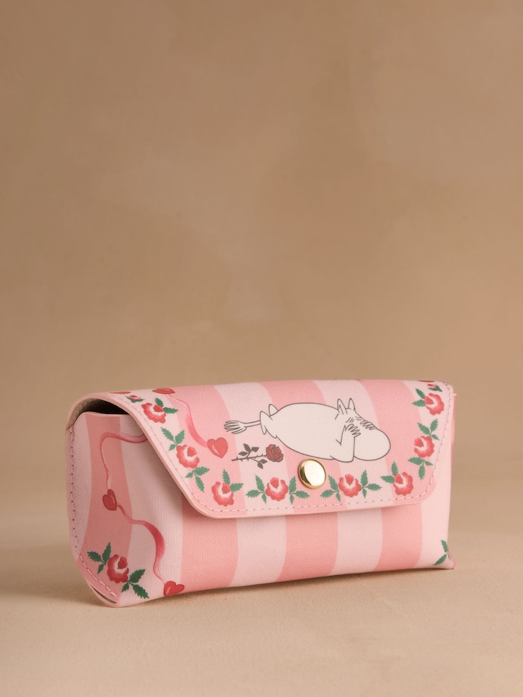 Cath Kidston Pink Stripe Moomins Glasses Case - Image 1 of 3 Cath Kidston Pink Stripe Moomins Glasses Case - Image 1 of 3