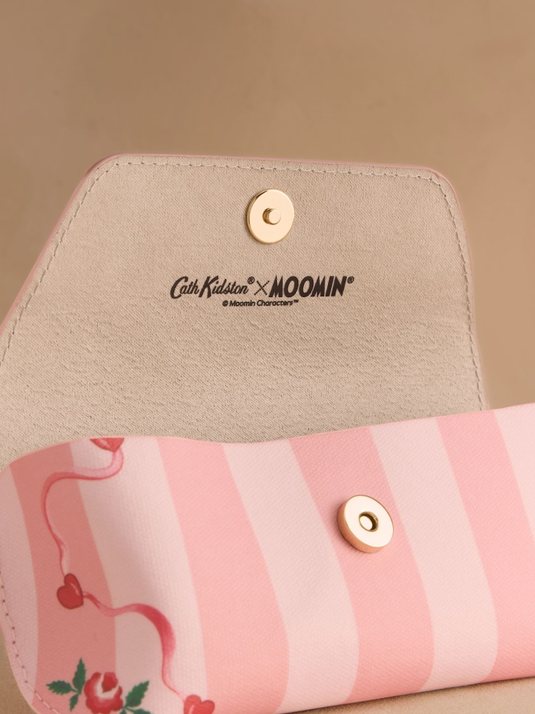 Cath Kidston Pink Stripe Moomins Glasses Case - Image 3 of 3 Cath Kidston Pink Stripe Moomins Glasses Case - Image 3 of 3