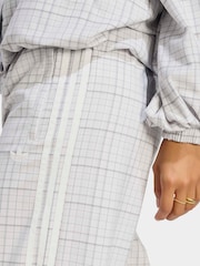 adidas Originals Grey Check Loose Wide Leg Trousers - Image 5 of 6