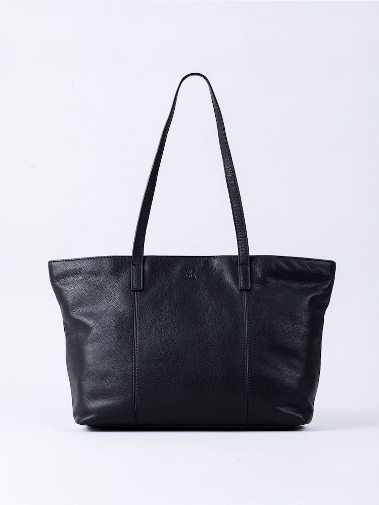 Lakeland Leather Black Torver Tote Bag - Image 1 of 5