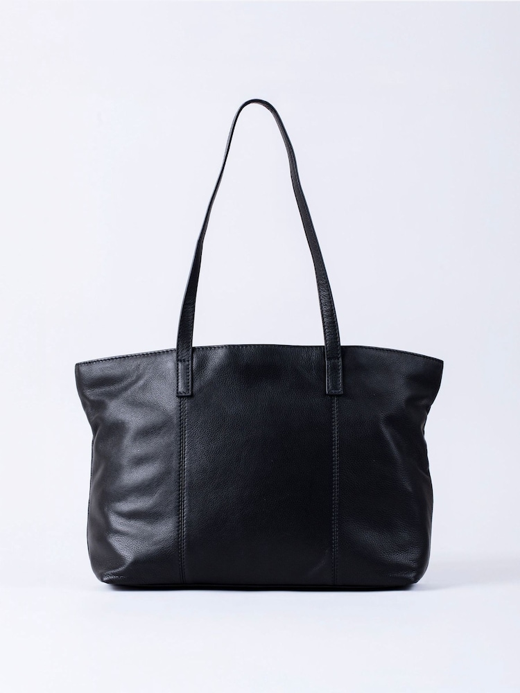 Lakeland Leather Black Torver Tote Bag - Image 2 of 5