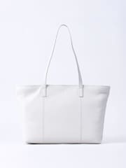 Lakeland Leather White Torver Tote Bag - Image 1 of 5