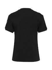 adidas Originals Black Lace 3-Stripes T-Shirt - Image 9 of 9