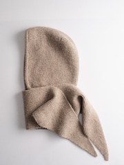 The Set Knitted Scarf with Hood Mink - Image 2 of 8