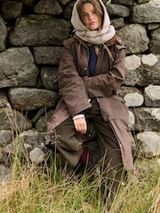 The Set Knitted Scarf with Hood Mink - Image 4 of 8