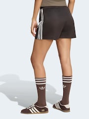 adidas Originals Brown Lace 3-Stripe Shorts - Image 2 of 6