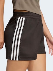 adidas Originals Brown Lace 3-Stripe Shorts - Image 3 of 6