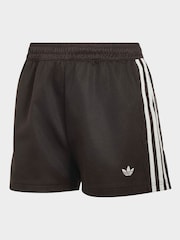 adidas Originals Brown Lace 3-Stripe Shorts - Image 6 of 6