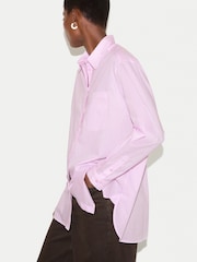 Jigsaw Pink Cotton Voile Relaxed Shirt - Image 2 of 5