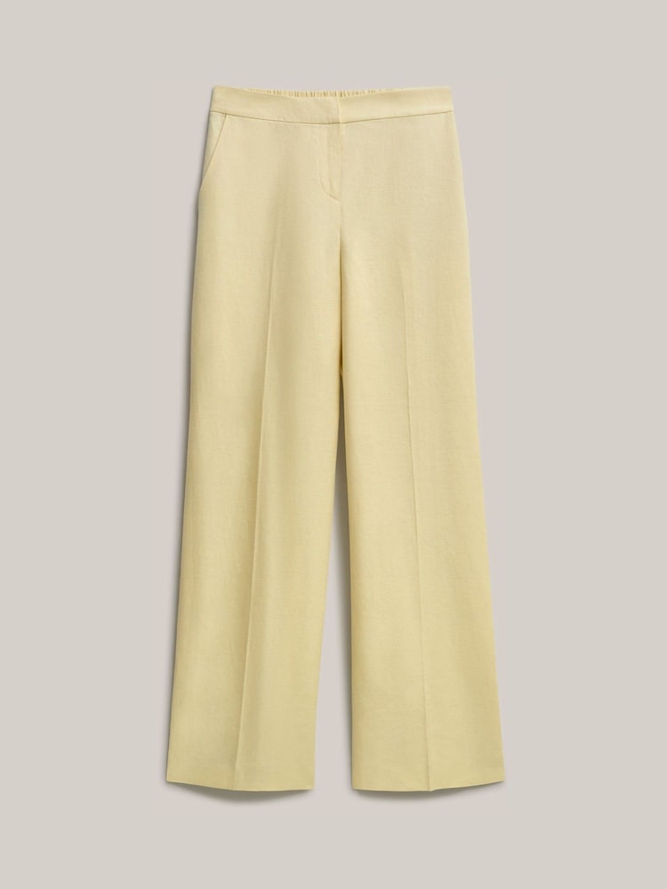 Hobbs Yellow Petite Adalee Trousers - Image 4 of 4