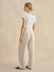 Hobbs Natural Petite Zainah Trousers - Image 2 of 4