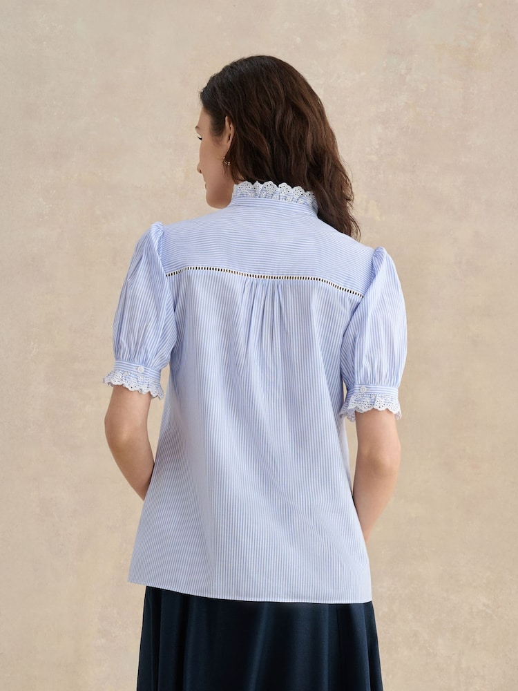 Hobbs Blue Naima Blouse - Image 2 of 4