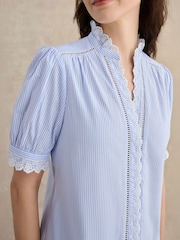 Hobbs Blue Naima Blouse - Image 3 of 4
