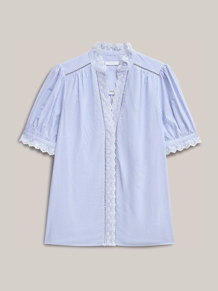Hobbs Blue Naima Blouse - Image 4 of 4
