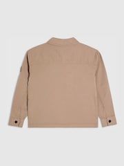 River Island Natural Paper Touch Overshirt - Image 2 of 4