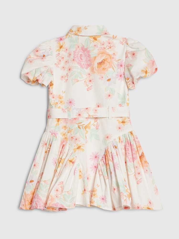 River Island Cream Floral Print Prom Dress - Image 2 of 4 River Island Cream Floral Print Prom Dress - Image 2 of 4