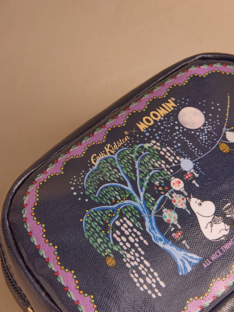 Cath Kidston Navy Moomin Washbag With Mirror - Image 2 of 3 Cath Kidston Navy Moomin Washbag With Mirror - Image 2 of 3