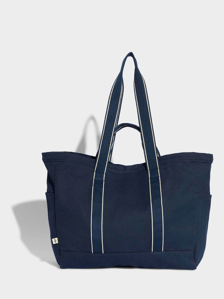 adidas Originals Blue Sport Canvas Tote Bag - Image 2 of 6