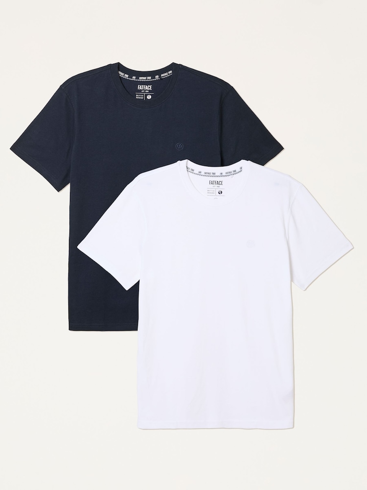 FatFace Multi 2 Pack Short Sleeve T-Shirts - Image 1 of 7