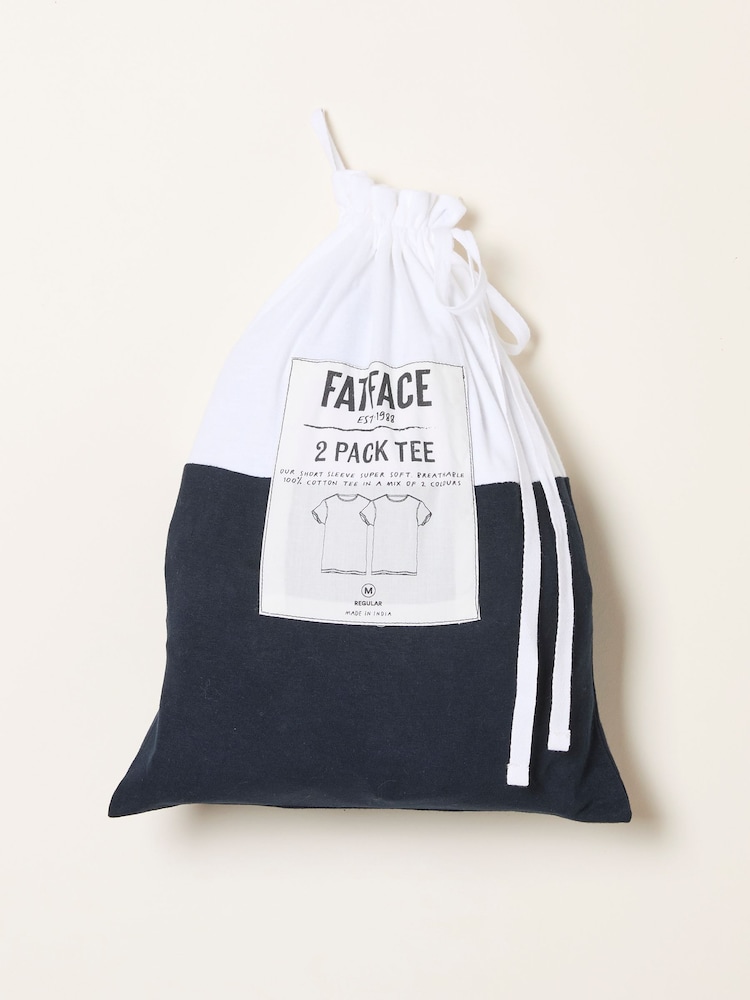 FatFace Multi 2 Pack Short Sleeve T-Shirts - Image 7 of 7