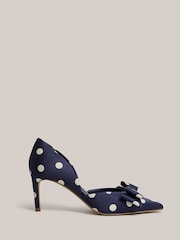 Hobbs Blue Elva Bow Spot Court Shoes - Image 4 of 4