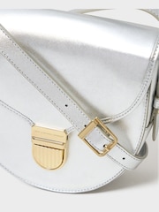 Crew Clothing Mini Leather Satchel Bag - Image 2 of 3