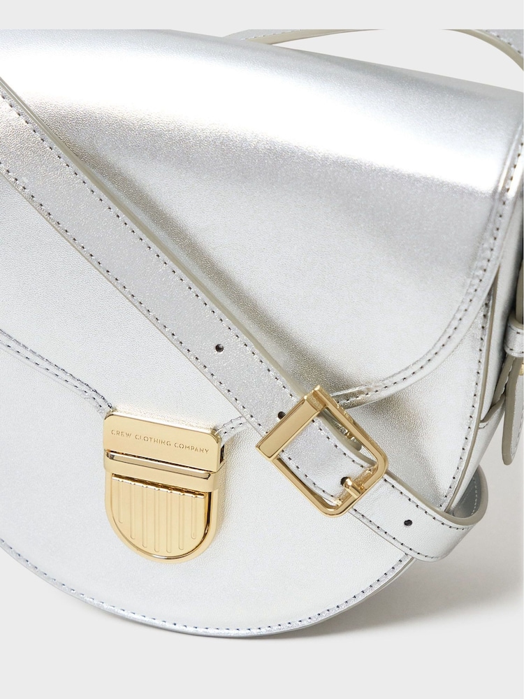 Crew Clothing Mini Leather Satchel Bag - Image 2 of 3