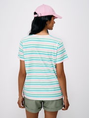 Crew Clothing Company White Cotton Breton T-Shirt - Image 2 of 5