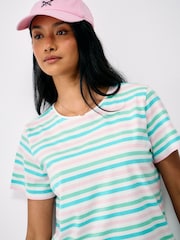 Crew Clothing Company White Cotton Breton T-Shirt - Image 4 of 5