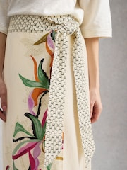 White Stuff Alba Linen Blend Wrap Skirt - Imagen 4 de 6