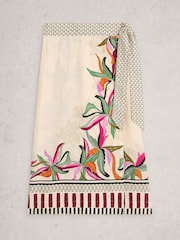 White Stuff Alba Linen Blend Wrap Skirt - Imagen 5 de 6