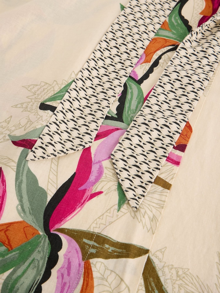 White Stuff Alba Linen Blend Wrap Skirt - Imagen 6 de 6