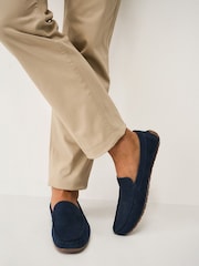 Crew Clothing Blue Suede Drivers Shoes - Image 1 of 4