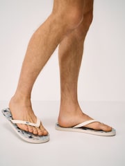 Crew Clothing Light Blue Flip Flops - Image 1 of 3