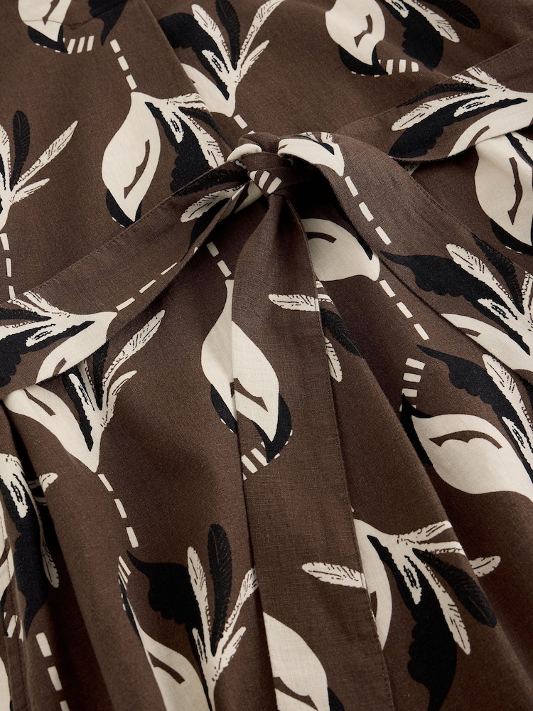 White Stuff Brown Mimi Linen Blend Dress - Image 6 of 6 White Stuff Brown Mimi Linen Blend Dress - Image 6 of 6