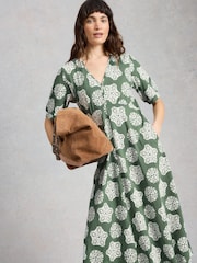 White Stuff Mint Green Petite Megan Jersey Dress - Image 1 of 6