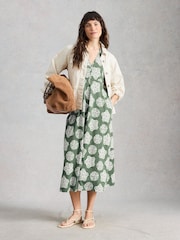 White Stuff Mint Green Petite Megan Jersey Dress - Image 2 of 6
