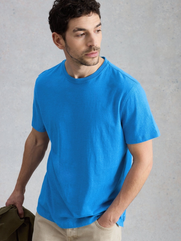 White Stuff Blue Abersoch Short Sleeve T-Shirt - Image 1 of 6