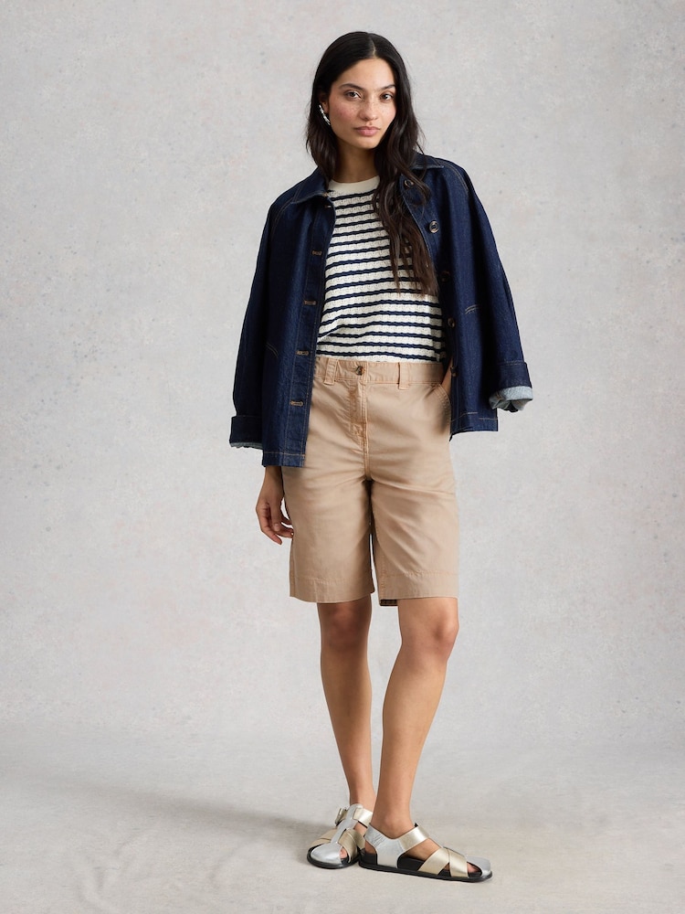 White Stuff Natural Heidi Chino Shorts - Image 4 of 4