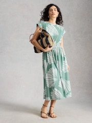 فستان مينا من قماش جيرسي من White Stuff - Image 2 of 6