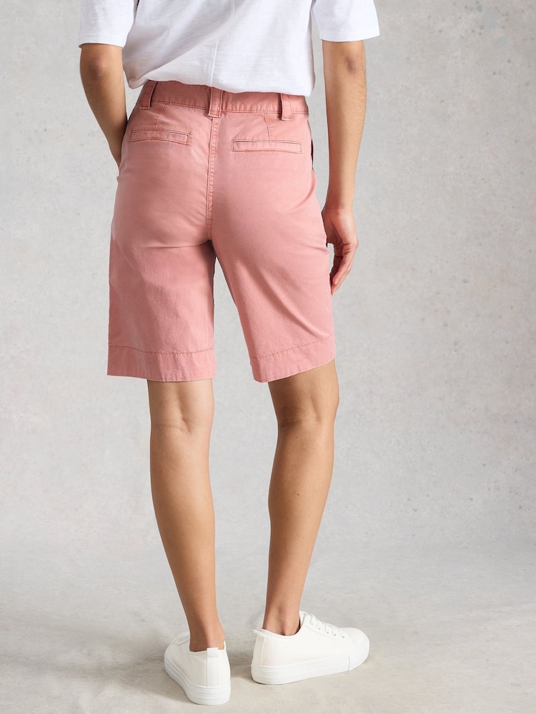 White Stuff Pink Heidi Chino Shorts - Image 2 of 4