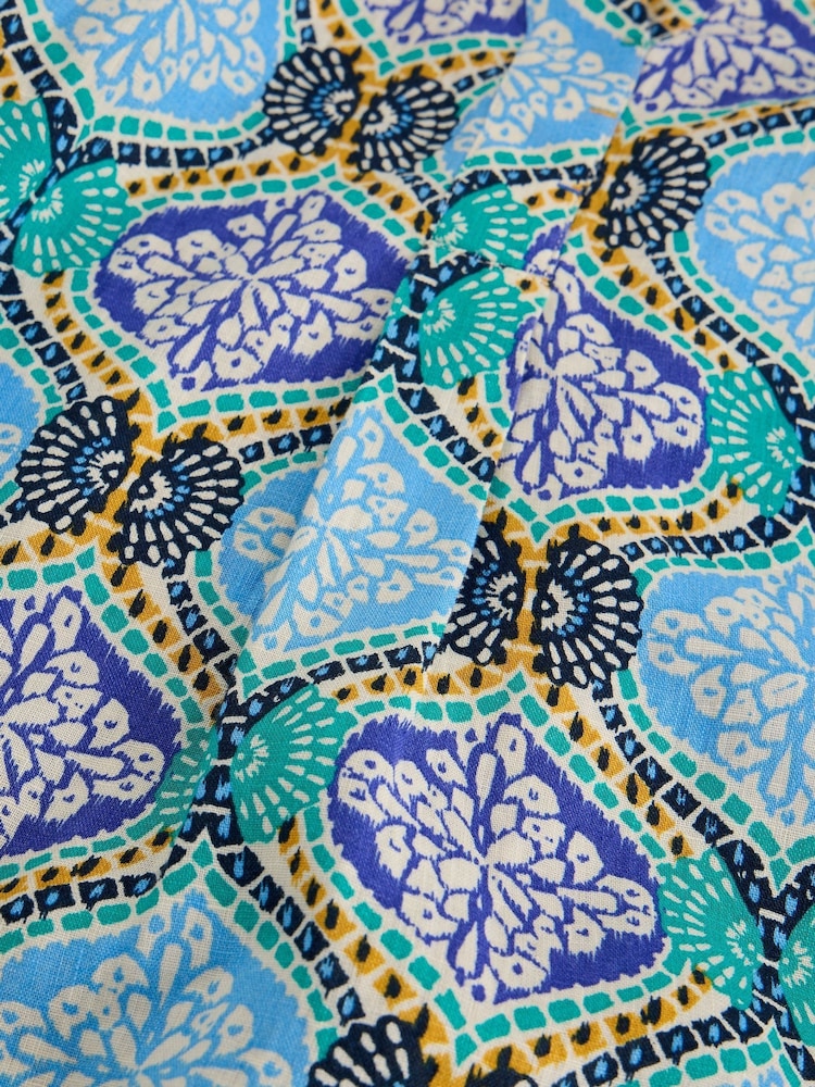 White Stuff Blue Bianca Linen Tunic - Image 6 of 6 White Stuff Blue Bianca Linen Tunic - Image 6 of 6