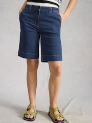 White Stuff Blue Heidi Denim Shorts - Image 1 of 6