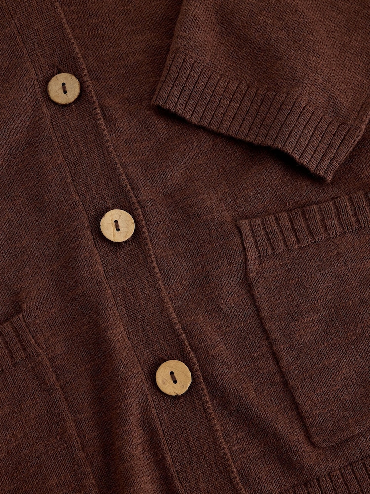 White Stuff Brown Nova Linen Blend Cardigan - Image 6 of 6 White Stuff Brown Nova Linen Blend Cardigan - Image 6 of 6